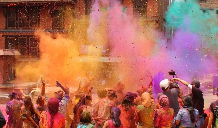 Holi celebration in India