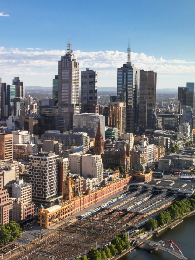 Melbourne city in Australia.