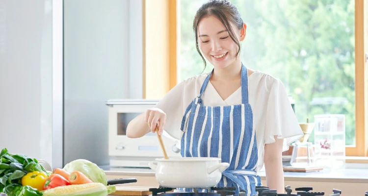 student cooking