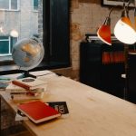 Stories 7 Study table with globe