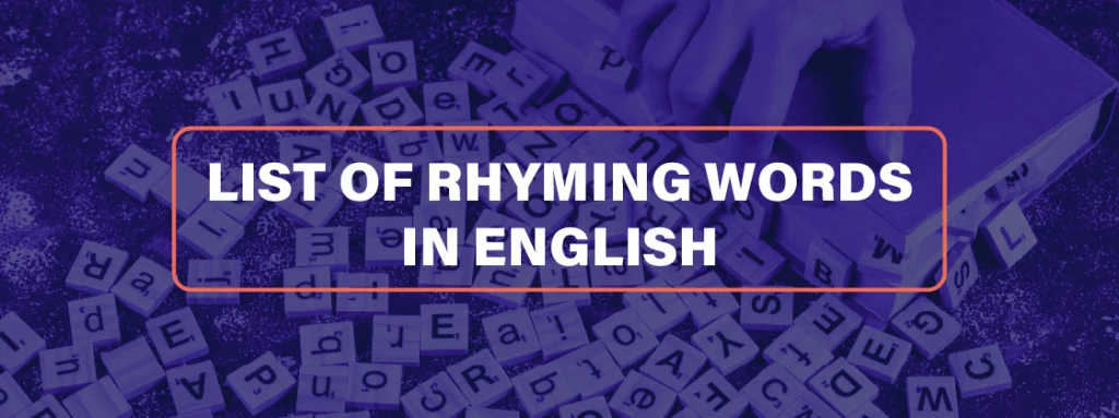 Rhyming Words In English