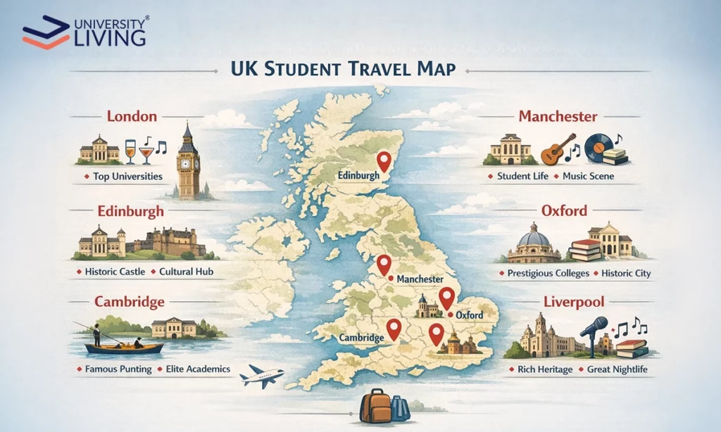 UK Student Travel Map